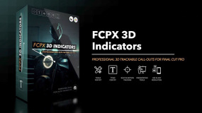 FCPX插件-30种3D空间跟踪线条呼出标注标题文字动画预设