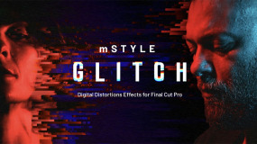 FCPX插件-30组画面数字故障失真信号干扰视觉效果 mStyle Glitch