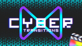 FCPX插件-40组动态未来主义风格科技感故障视觉扭曲转场过渡 Cyber Transitions