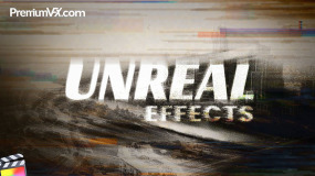 FCPX插件-50组超现实虚幻扭曲图像撕裂闪烁梦幻效果 Unreal Effects