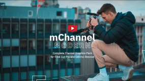 达芬奇插件-50种现代时尚标题LOGO效果转场 mChannel Modern DVR