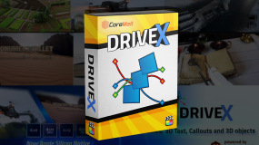 FCPX插件-3D 文本烟雾火焰光迹火花粒子效果跟踪 DriveX 4.0.0